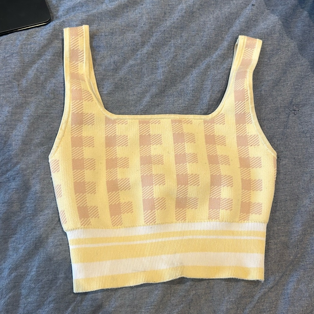 Babaton top Yellow and Pink size XS